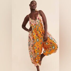 By Anthropologie Small Women’s Printed Lounge Jumpsuit